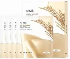 Veido kaukė Anua Rice 70+Ceramide Glow Collagen Mask 38 g 4 vnt.