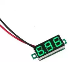 DC voltmetras 3-30V - 0.36' - žalias LED - be korpuso