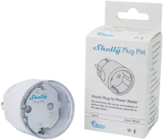 Shelly Plug PM Gen3 išmanusis 16A kištukas, baltas