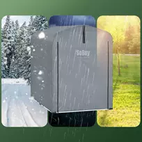Sodo namelis, SoBuy KLS11-DG, 120x176x163 cm, Pilkas