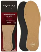 Natūralios odos vidpadžiai su aktyvinta anglimi Coccine Leather Premium On Latex, 1 pora
