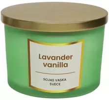 Artflow Svece no sojas vaska 400g, Lavender vanilla