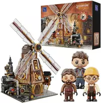 „Pantasy Steampunk“ vėjo malūno dirbtuvės, 2450 detalių