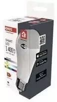 „Emos GoSmart“ LED lemputė A65 / E27 / 14 W (94 W) / 1400 lm / RGB / Reguliuojama šviesa / „Wi-Fi“ / ZQW516R