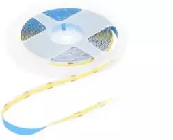 Bemko 12W/m COB LED juosta PREMIUM, 12V, 480LED/m, 3000K, IP20, 5m ritė