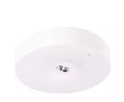Intelight 1W avarinis šviestuvas STARLET ROUND SO 150 NM 1H MT, baltas