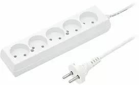 Jonex Prailgintuvas 5 lizdų, 10A, 3 m /OMY 2x1/ baltas PS-560 T-105770