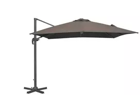 Sodo skėtis Domoletti LED, 250 cm, rusva sp.