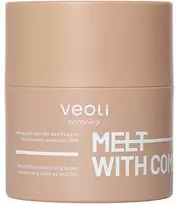 Veoli Botanica „Melt With Comfort“ emulsinis drėkinamasis makiažo valiklis su SPF sausai ir dehidratuotai odai, 40 g