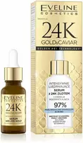 Eveline Cosmetics „Eveline 24K Gold&Caviar“ intensyviai stangrinamasis serumas su 24 karatų auksu, 18 ml
