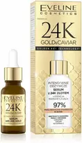 Eveline Cosmetics „Eveline 24K Gold&Caviar“ intensyviai maitinamasis serumas su 24 karatų auksu, 18 ml