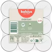Bolsius arbatinės žvakės Baltas 27 vnt.