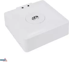 Bemko 3W LED paviršinis avarinis šviestuvas SKALER, baltas, 6000K, IP40, 3h veikimas autonominiu režimu, 145°/55°