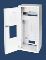 Karwasz RU-3 Z/O/E Ant paviršiaus montuojama/po sienele skaitiklių spinta (universali) 1 metro, 3 fazių, 12 IP30 modulių, 115 mm RU-3 Z O/E