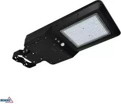 Bemko 40W LED gatvės šviestuvas su saulės baterija ir judesio davikliu, juodas, 4000K, IP65