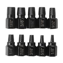 10Pcs Screw Extractor Set Hexagonal Head Multi-Spline Easy Out Bolt Extractor Tool Damaged Screw Remover