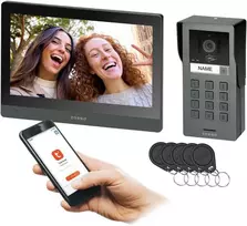 Orno GADI, vienos šeimos vaizdo domofono komplektas, 2 laidų, 10 colių, Wi-Fi, lietimui jautrus ekranas, „Full HD“, RFID, šifravimo įrenginys