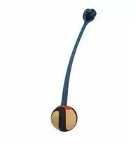 Barry King Odinis šunų žaislas Kamuolys su virve, mėlynas, 40 cm