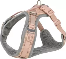 „Trixie Premium FlexMesh“ petnešos, rožinės, ilgis: 63–92 cm / 25 mm, tinka mopsams ir buldogams