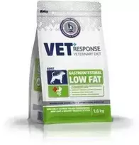 VET RESPONSE Gastrointestinal Low fat – sausas Maistas šunims – 1,6kg