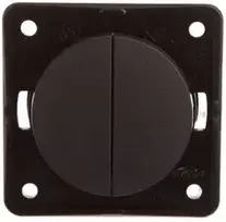 Hager Polo 936552505 Integro Flow/Pure 2 kontaktų žvakidės jungiklis serijinis antracito matinis 936552505