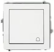Karlik Elektrotechnik 25DWP-4 DECO Jungiklio mechanizmas, normaliai atviras, varpelio formos, matinės baltos spalvos 25DWP-4
