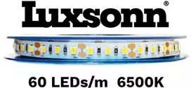 16W/m LED juosta LUXSONN, SAMSUNG diodai 2835, 60 LED/m, 6500K, 12V, 5m ritė
