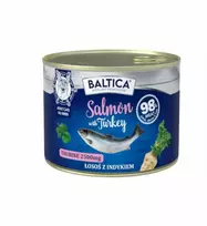 BALTICA Excellent lašiša with kalakutiena – šlapias kačių maistas – 185g