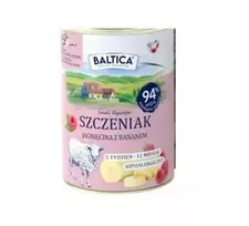 Baltic Agro BALTICA Smaki regionów Puppy ėriena with banana – drėgnas ėdalas šunims – 400g