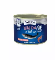 Baltic Agro BALTICA Excellent Wild cod with krill Light – šlapias kačių maistas – 185g