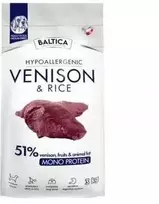 Baltic Agro Šunų maistas - BALTICA Nutraceutic elniena su ryžiais sausas maistas vidutinėms veislėms 3kg