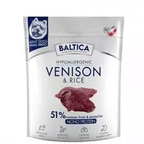 Baltic Agro Šunų maistas - BALTICA Nutraceutic Elnienos su Ryžiais Mažoms Veislėms 1kg