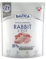 Baltic Agro Šunų maistas - BALTICA Nutraceutic M Triušis su Ryžiais 26% Baltymų 1kg