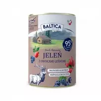 Baltic Agro BALTICA Smaki regionów Deer with forest fruits – drėgnas ėdalas šunims – 400g