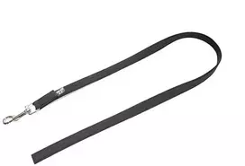 Julius K9 Supergrip Color & Gray dresūros pavadėlis – juodas, be rankenos, 100cm x 20mm, patvari rankena