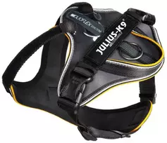 Julius K9 Longwalk Juodas XL – Ergonomiška žygio petneša su smūgius sugeriančiais dirželiais