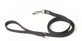 Julius K9 Color&Gray Supergrip Pavadėlis – Neslystanti juoda pavadėlis su D formos žiedu ir paminkštinta rankena, 180cm