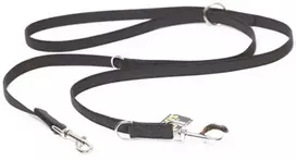 Julius K9 Color & Gray Supergrip pavadėlis 2x220cm – Nuimamas neslystantis juodas diržas, patvarus dizainas