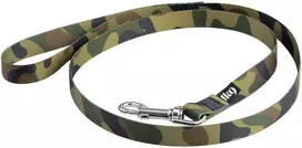 Julius-K9 MoreColor Basic pavadėlis – patvarus kamufliažinis diržas, 120cm, žalia chaki