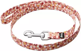 Julius-K9 MoreColor Basic Pavadėlis – Rožiniai gėlių raštas, 120cm, Patvaraus ir stilingo dizaino