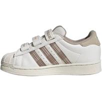 Adidas Originals Superstar Patogūs Madingi Neslystantys Patvarūs Žemi Vaikiški Riedlenčių Batai Vaikiški Sportbačiai Balti Chaki IH3499 29