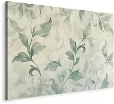 Artgeist Paveikslas - Watercolor Botanical Motif Delicate Žalias-rusvai gelsvas Leaves