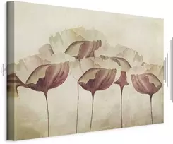 Artgeist Paveikslas - Flowers in rusvai gelsvas (1 Part) Wide