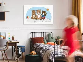 Artgeist Paveikslas - Teddy Bears on the Beach (1 Part) Wide