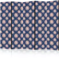 Artgeist Pertvara - Sunny Patterns - Repeating Sun Motif on a Navy Background