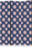 Artgeist Pertvara - Sunny Patterns - Repeating Sun Motif on a Navy Background