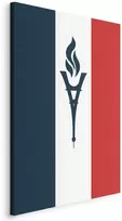 Artgeist Paveikslas - Torch Against the Backdrop of the French Flag