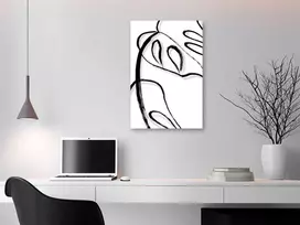Artgeist Paveikslas - Baltas Monstera (1 Part) Vertical
