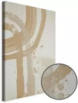 Artgeist Paveikslas - rusvai gelsvas Minimalism (1 Part) Vertical