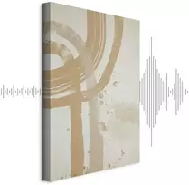 Artgeist Paveikslas - rusvai gelsvas Minimalism (1 Part) Vertical